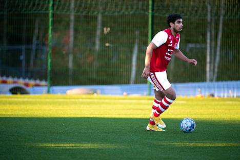 Ilves-Kissojen puolustaja Ali Al-Fatli on pelannut tällä kaudella yhdeksän ottelua. 