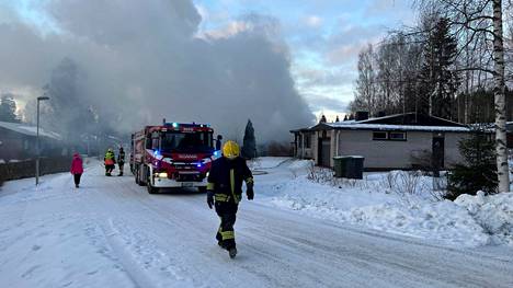 Jämsän viime vuoden pahin tulipalo oli joulun alla Jämsänkoskella.