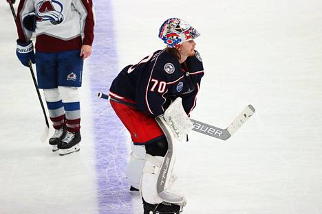Joonas Korpisalo palasi NHL-kiekon pariin loukkaantumisensa jälkeen Tampereella marraskuussa.