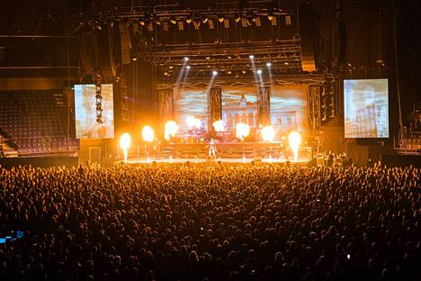 Nokia-areenalla on jo nähty myös isoja konsertteja. Kuva on Nightwishin konsertista 22. huhtikuuta.