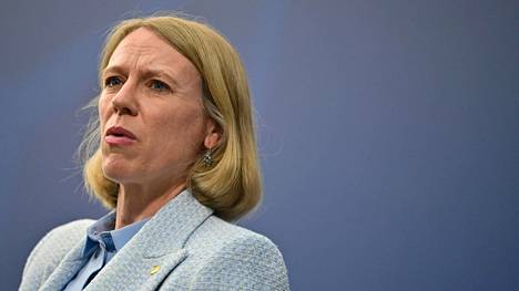  Norjan ulkoministeri Anniken Huitfeldt kertoi medialle Norjan Nato-näkemyksistä 14. toukokuuta Berliinissä Saksassa.