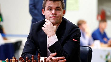 Norjalainen shakin supertähti Magnus Carlsen Pietarissa järjestetyssä turnauksessa joulukuussa 2018.