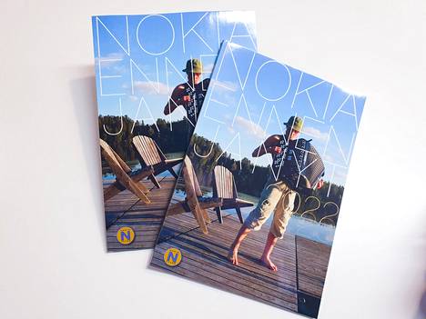 Nokia-Seura julkaisee kahden vuoden välein kotiseutulehteä nimeltä Nokia ennen ja nyt. Tämän vuoden lehden kannessa poseeraa kirjailija Anni Kytömäki. 