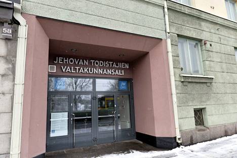 Jehovan todistajien valtakunnansali Helsingissä.