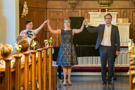 Pianisti Matilda Kärkkäinen, sopraano Marjukka Tepponen ja baritoni Kevin Greenlaw konsertoivat Finlaysonin kirkossa.