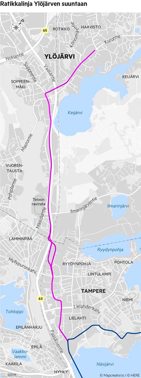 Ratikkalinjan suunnittelu Ylöjärven suuntaan alkaa - Pirkanmaa - Aamulehti