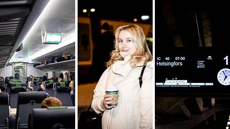 Helsingistä Tampereelle korona-aikana muuttanut Heidi Malinen pendelöi pääkaupunkiin  keskimäärin kolmesti viikossa. Malinen työskentelee liikenne- ja viestintäministeriössä. Junamatka ei ole hänellä työaikaa. Malinen kannattaa tunnin junayhteyttä Tampereen ja Helsingin välille. 