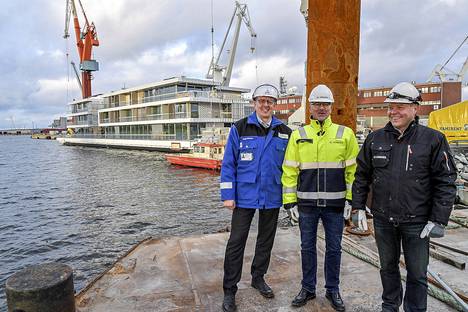 Admares rakennutti valtavan kelluvan luksushuvilan Rauman telakalla vuonna 2016.
