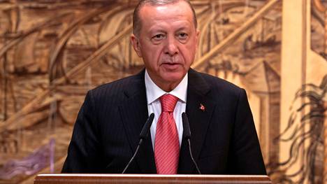 Turkin presidentti Recep Tayyip Erdogan kuvattiin Turkissa 22. huhtikuuta.