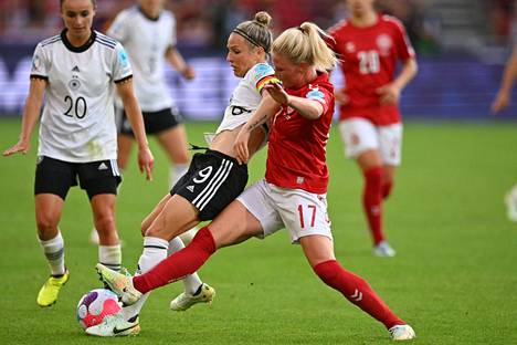 Tanskan naisten jalkapallomaajoukkue kärsi EM-lopputurnausavauksessaan karvaan tappion Saksan käsittelyssä.