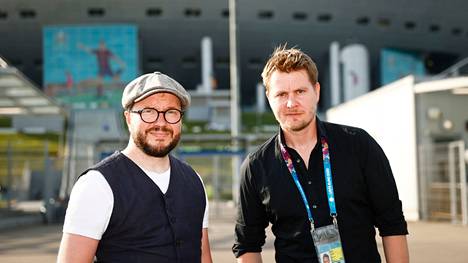 Toimittajat Ari Virtanen ja Pekka Aalto.