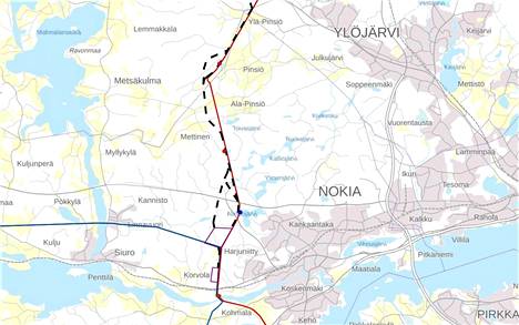 Nokialle suunnitellaan uutta voimajohtoyhteyttä, päätepiste rakennetaan  Meloon - Uutiset - Nokian Uutiset