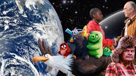 Suomalaisen elokuvan maailmanvalloitus on vielä kupla. Kuvassa henkilöhahmoja elokuvista Angry Birds 2, Le Havre ja Mielensäpahoittaja.