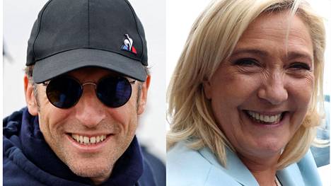 Emmanuel Macron ja Marine Le Pen saivat vaalien ensimmäisellä kierroksella eniten ääniä.