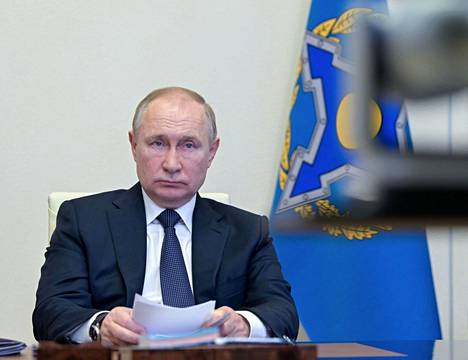 Venäjän presidentti Vladimir Putin osallistui etäyhteydellä maan johtaman järjestön CSTO:n (Council of the Collective Security Treaty Organization) Kazakstania koskevaan kokoukseen 10. tammikuuta. 
