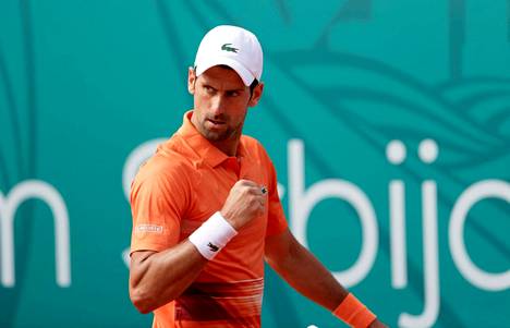 Novak Djokovic kärsi sunnuntaina Serbian avoimissa finaalitappion Andrei Rubleville.