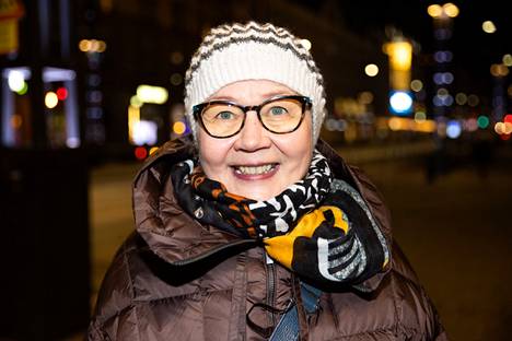 Maija Ojutkangas, 67, Pirkkala: ”Tampereen joulu ei ole joulu lainkaan ilman upeaa joulutoria.”