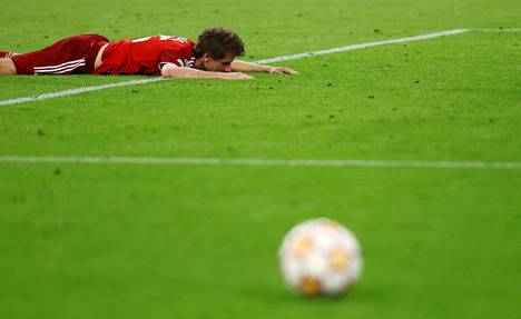 Bayernin Thomas Müller pettyi ottelun tulokseen.