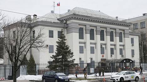 Venäjän Ukrainan-lähetystö Kiovassa kuvattuna vuonna 2018. 