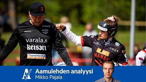 Manse PP:hen täksi kaudeksi liittyneillä Siri Eskolalla (oik.) ja kakkospelinjohtaja Antti Vihtkarilla on ollut aihetta tyytyväisyyteen.