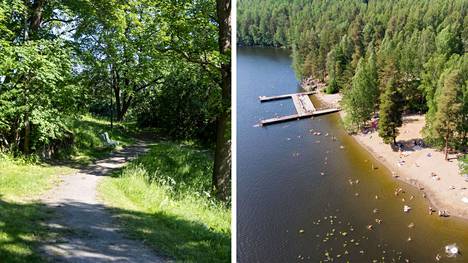 Tampereen Näsinpuistossa on tutkitusti paljon punkkeja. Suolijärven ympäristöstä Hervannasta on myös raportoitu lukuisia punkkihavaintoja. Sitä saattaa selittää osaltaan myös havainnoijien suuri määrä, sillä paikka on suosittua ulkoilualuetta. Näsinpuisto kuvattuna kesällä 2021 ja Suolijärven ranta kesällä 2020.