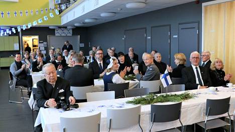 Kankaanpään kaupungin itsenäisyyspäivänjuhlaan osallistui noin 100 juhlijaa.