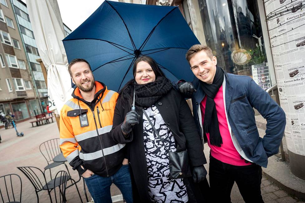 Joona Mannonen, Anette Ahokas ja Jussi Pirhonen toimivat yrittäjinä rakentamisen, muodin ja markkinoinnin aloilla.