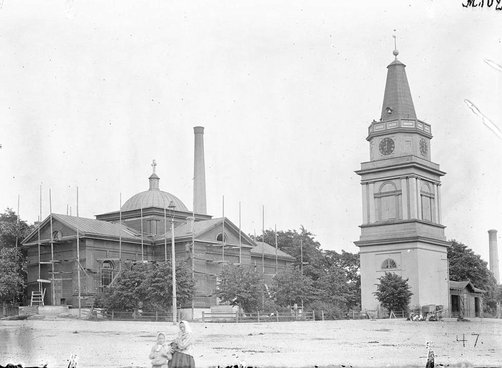 Vanha kirkko vuonna 1892.