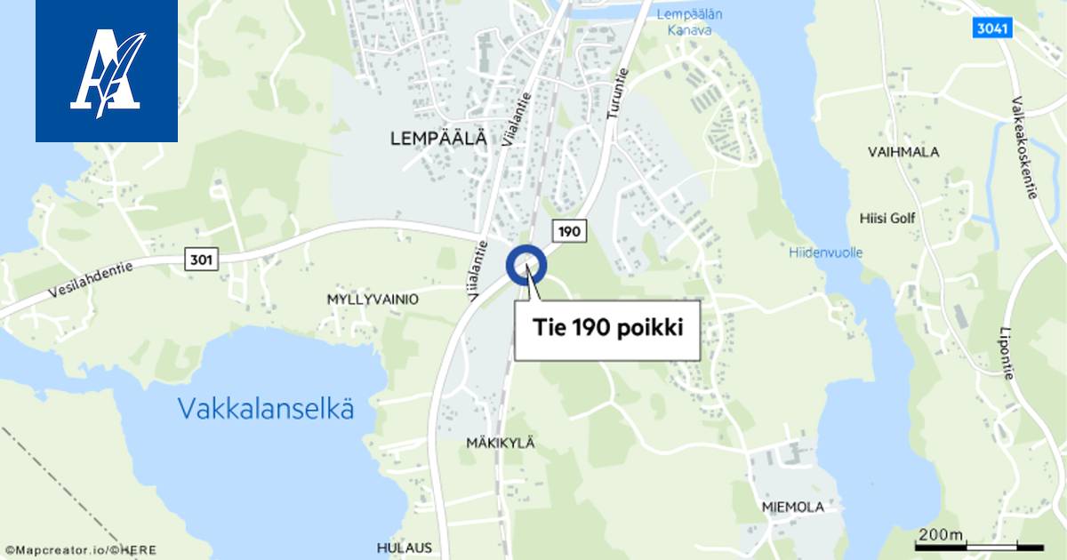 Pirkanmaalla tie suljetaan juhannuksen aikaan ainoastaan Lempäälässä -  Pirkanmaa - Aamulehti