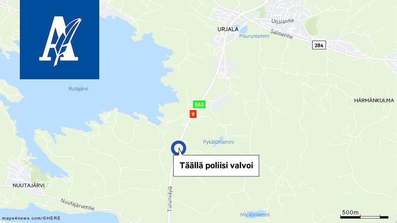 Tehovalvonnassa Urjalassa seitsemän ajokieltoon - Pirkanmaa - Aamulehti
