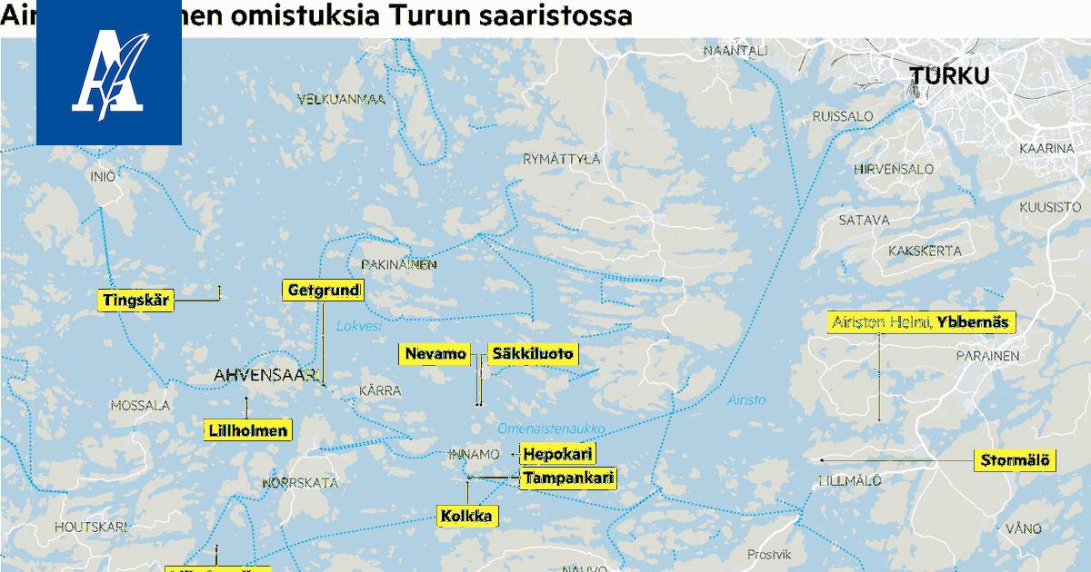 Airiston helmi -omistukset kartalla - Uutiset - Aamulehti