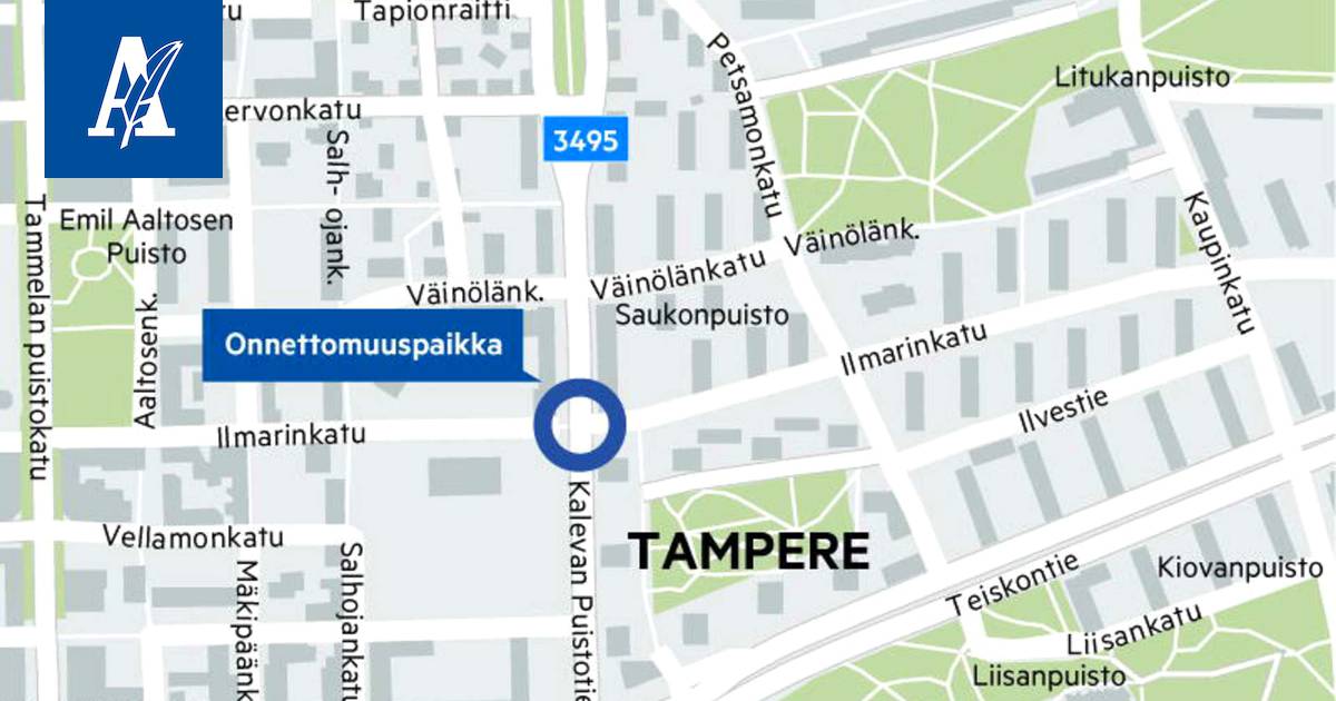 Henkilöauto törmäsi naiseen suojatiellä Kalevassa – jalankulkija menehtyi  sairaalassa - Tampere - Aamulehti