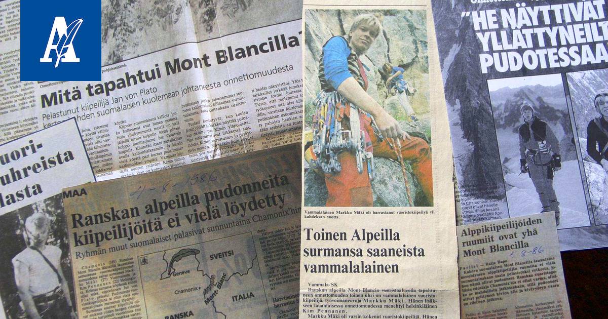 Kaksi suomalaiskiipeilijää kuoli Mont Blancilla 30 vuotta sitten – Äiti  muistaa viimeisen puhelun - Kotimaa - Aamulehti