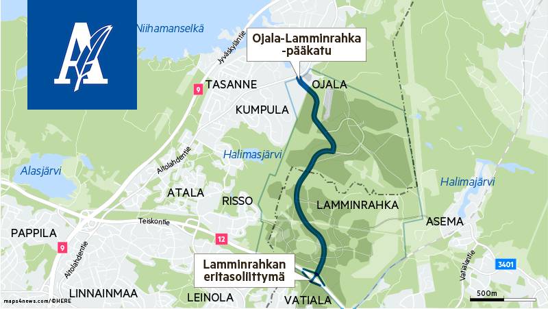 Uuden 13 000 asukkaan alueen ”verisuoni” on 3,5 kilometriä pitkä ja maksaa  10 miljoonaa euroa - Kotimaa - Aamulehti