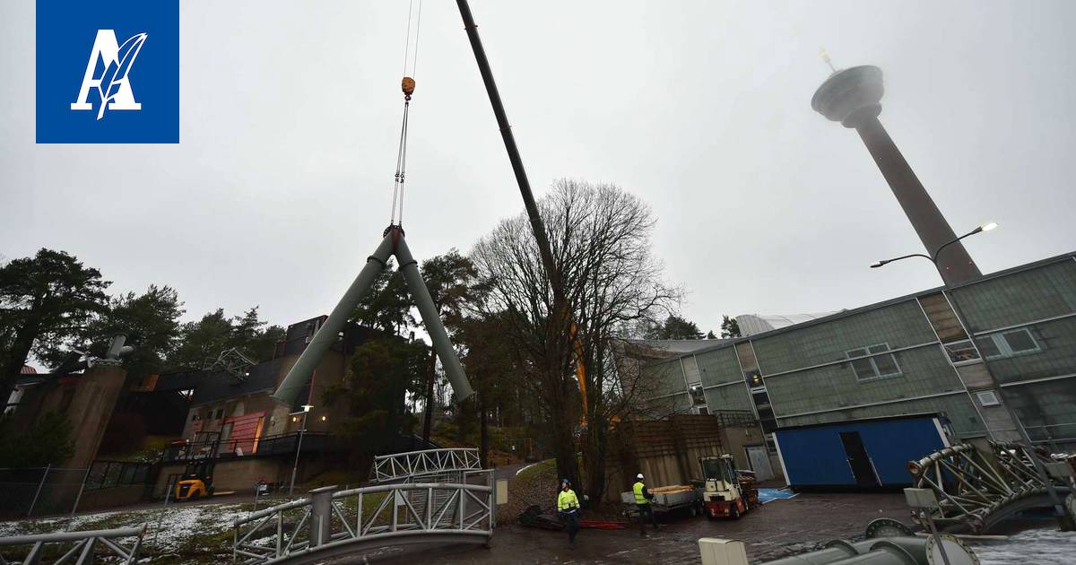 Kuvat: Half pipe -laite purettiin Särkänniemestä - Tampere - Aamulehti