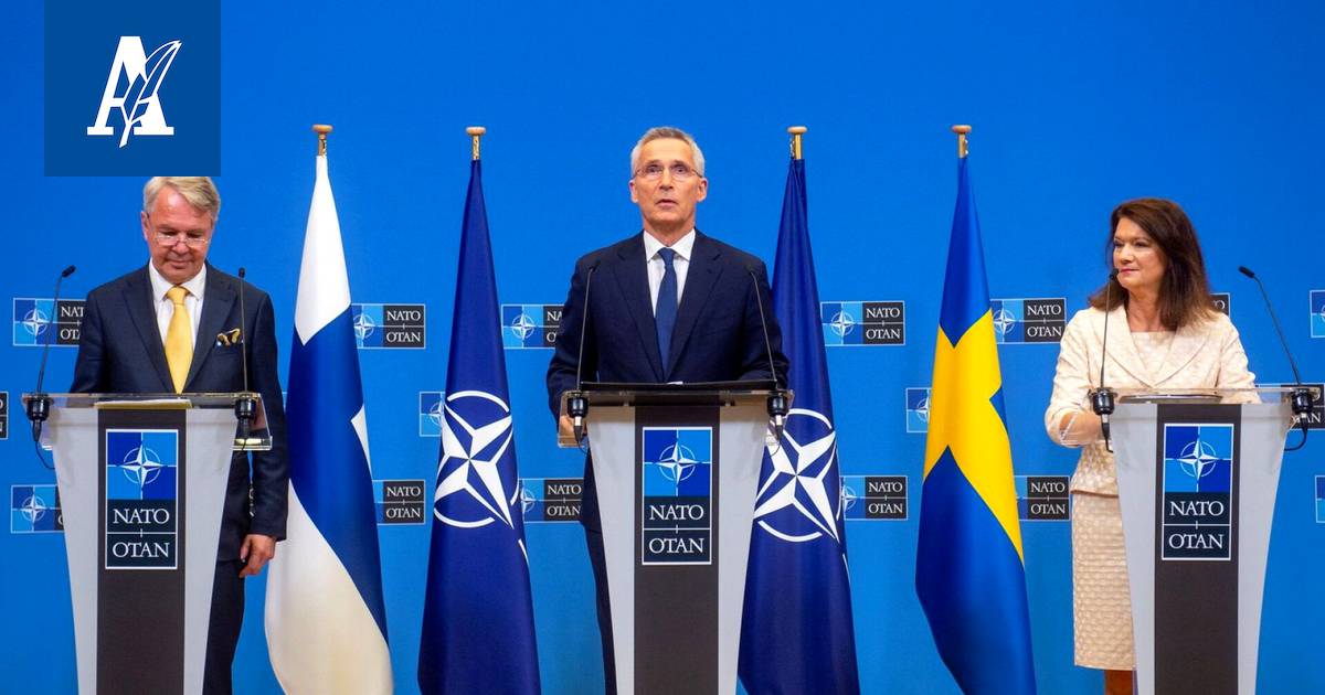 Suomen ja Ruotsin liittymispöytäkirjat Natoon allekirjoitettu - Uutiset -  Aamulehti
