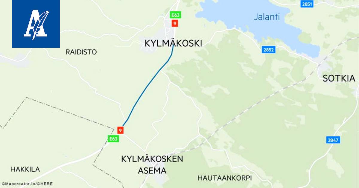 Kahden henkilöauton peräänajo sulki ysitien noin tunniksi Akaan ja Urjalan  rajalla - Pirkanmaa - Aamulehti