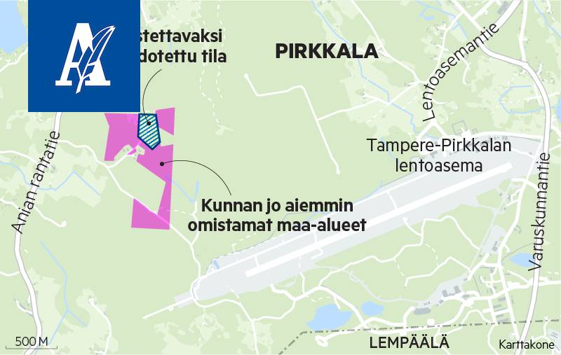 Pirkkala - kunta ostamassa 5 hehtaarin tilan lentokentän läheltä -  Pirkanmaa - Aamulehti