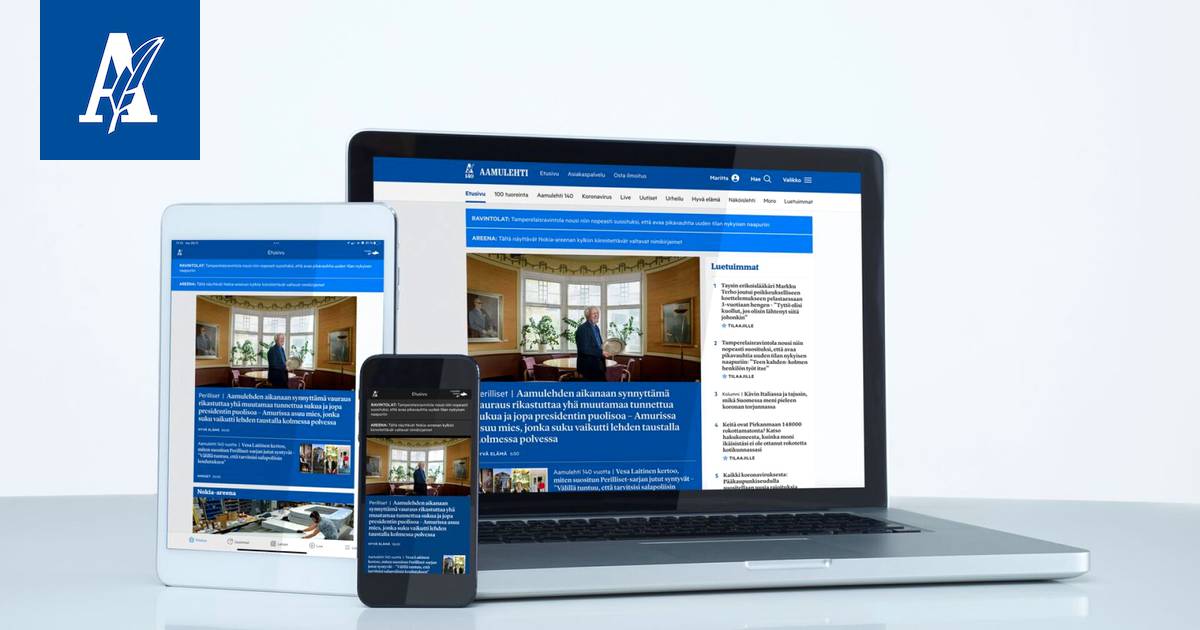 Näin kirjaudut Aamulehden maksuttomaan sovellukseen ja verkkosivuille -  Uutiset - Aamulehti