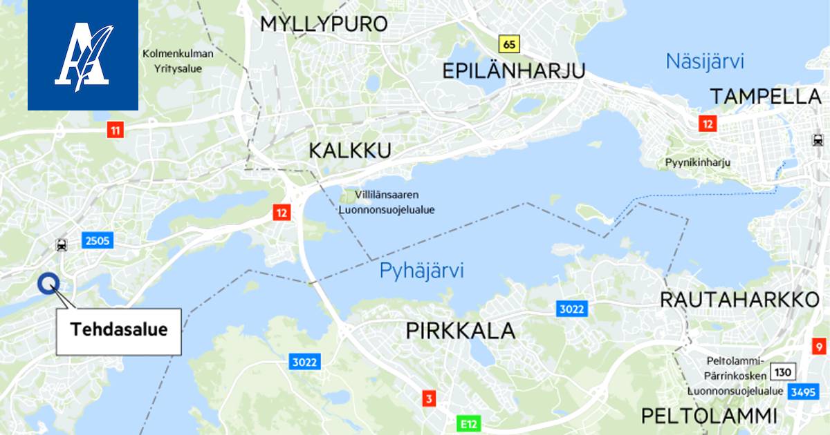 Pelastuslaitos sai hälytyksen sortumavaarasta paperitehtaalle Nokialle –  tehtaan varasto jouduttiin eristämään - Pirkanmaa - Aamulehti