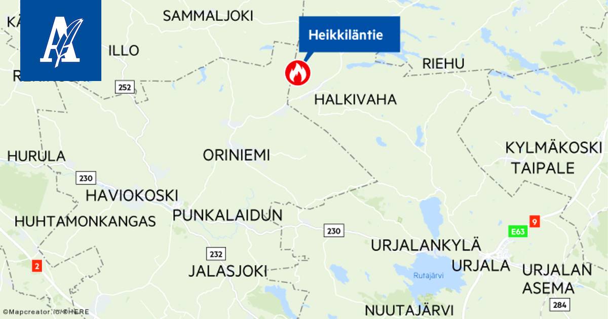 Pihasauna tuhoutui tulipalossa Urjalassa - Pirkanmaa - Aamulehti