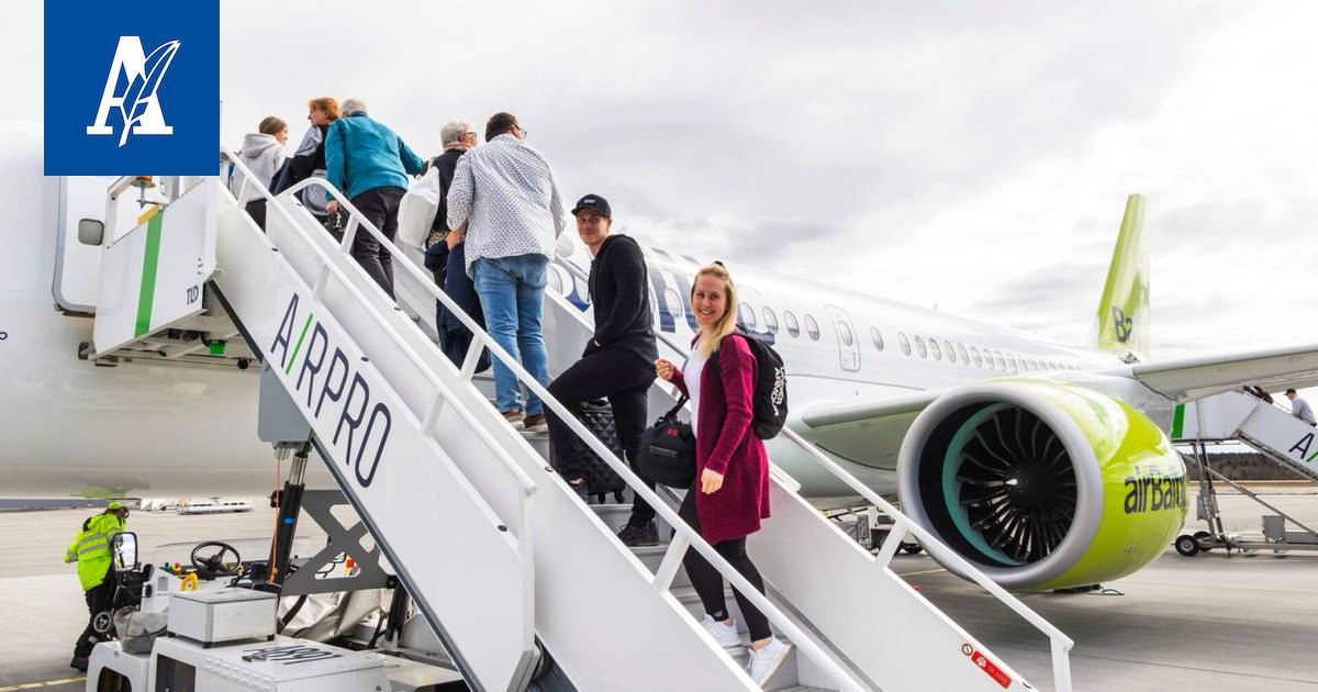 Air Balticin lennot ovat Tampere-Pirkkalan suosituimpia kesällä - Talous -  Aamulehti