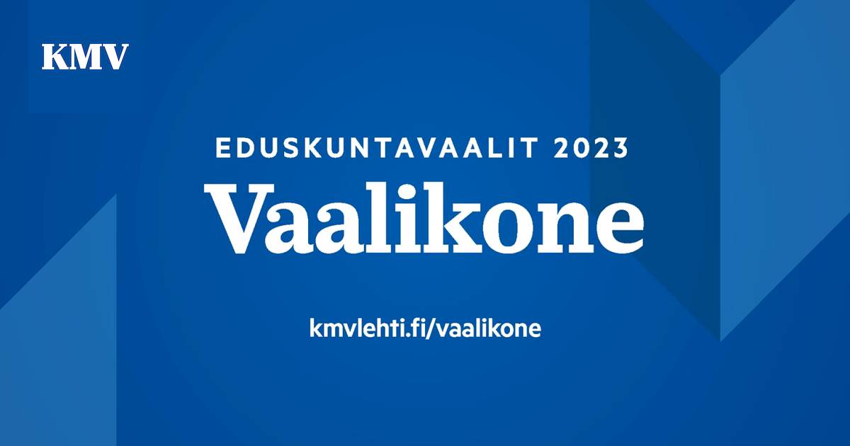 KMV-lehden vaalikone: eduskuntavaalit 2023 - Uutiset - KMV-lehti