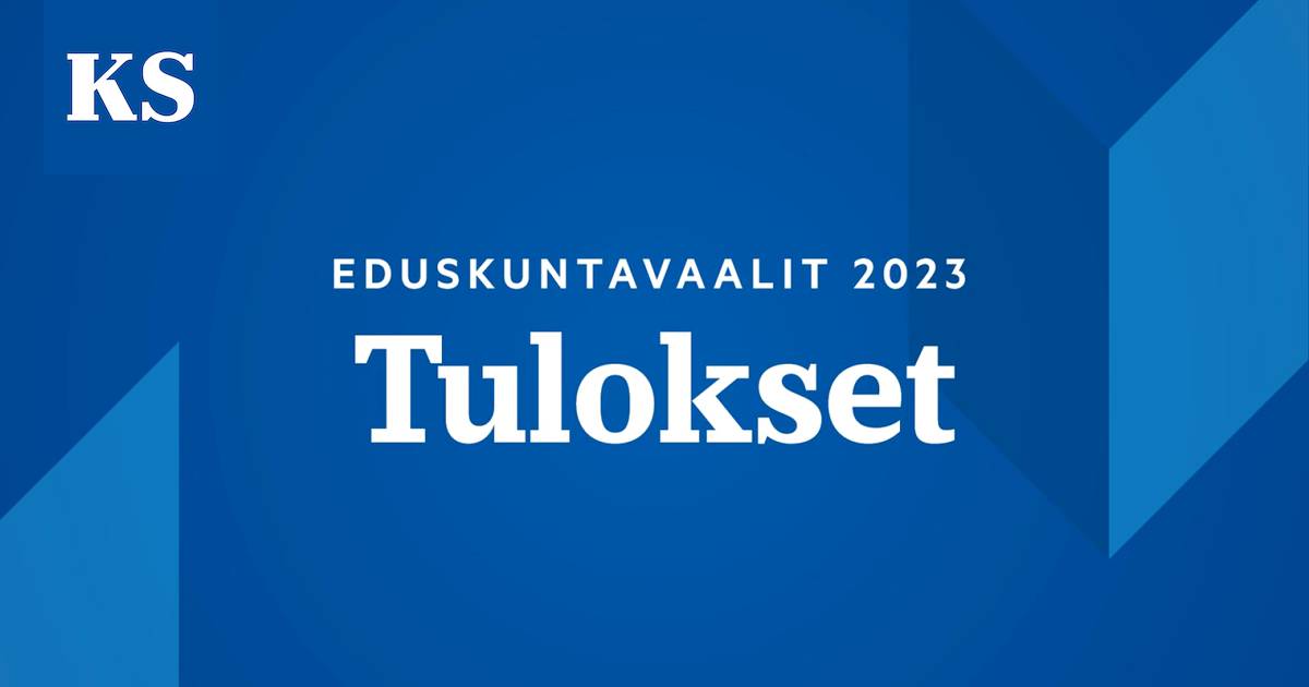 Reaaliaikainen tulospalvelu eduskuntavaalit 2023, Satakunnan ja koko Suomen  tulokset - Uutiset - Kankaanpään Seutu