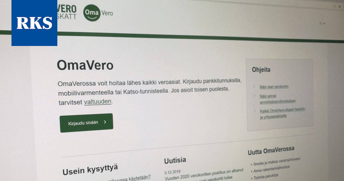 Verottaja: Lähes miljoonaan palkansaajan verokortin tulorajat ylittyvät  loppuvuonna - Uutiset - Rannikkoseutu