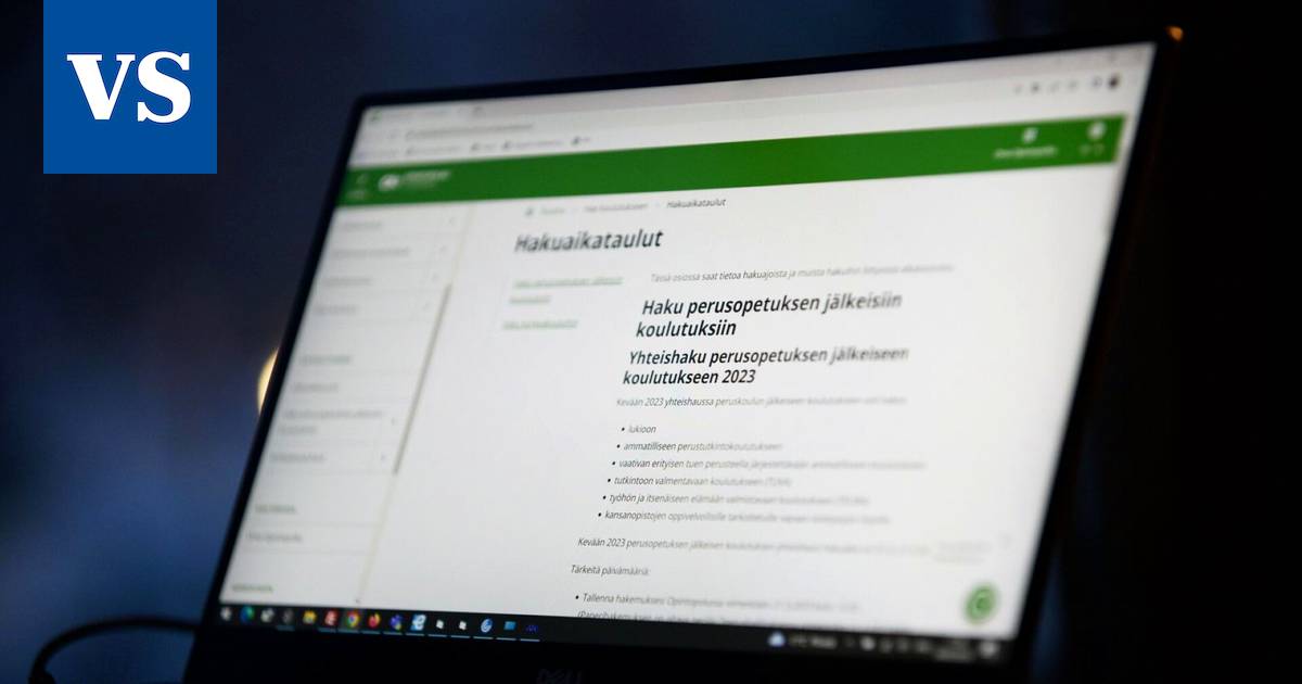 Yhteishaku peruskoulun jälkeiseen koulutukseen alkaa - Uutiset -  Valkeakosken Sanomat