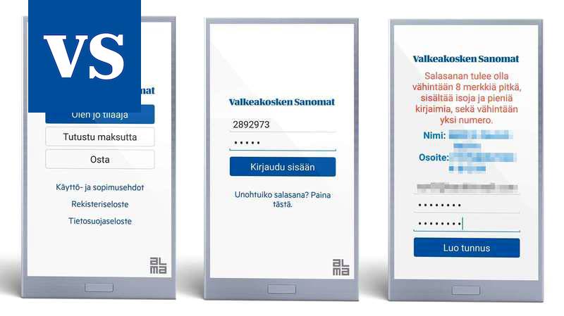 Valkeakosken Sanomien mobiilisovellus voi vaatia uudelleen kirjautumista –  Näin se onnistuu - Uutiset - Valkeakosken Sanomat